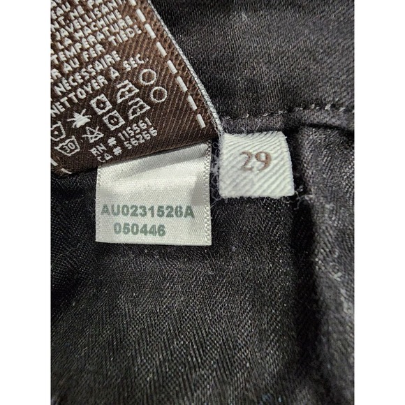 7 For All Mankind Women's Size 29 Black Denim Kimmie Straight Leg Jeans - Picture 6 of 6